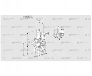 VAD125R/NQ-50A (88026080) Газовый клапан с регулятором давления Kromschroder