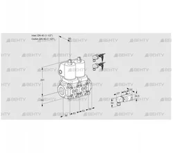 VCS3E40R/40R05NNWSL8/4--3/MMMM (88103501) Сдвоенный газовый клапан Kromschroder