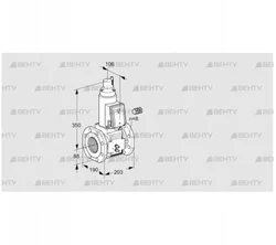 VAS780F05LW3B/MM/PP (88203192) Газовый клапан Kromschroder