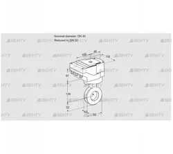 IBAF40/32Z05/20-30W3E (88301183) Дроссельная заслонка Kromschroder