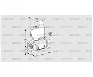 VCS665F05NLWGL3B/PPPP/PPPM (88204408) Сдвоенный газовый клапан Kromschroder