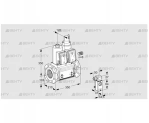 VCS8100F05NLWR3B/P3PP/PPPP (88207590) Сдвоенный газовый клапан Kromschroder