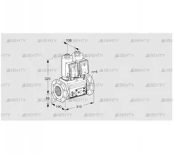 VCS7T80A05NNQSRE/MPPM/MPPM (88204753) Сдвоенный газовый клапан Kromschroder