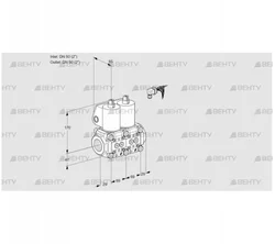 VCS2E50R/50R05NNWL/PPPP/PPPP (88103241) Сдвоенный газовый клапан Kromschroder