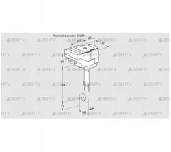 IBH80Z01A/20-30W3T (88302191) Дроссельная заслонка Kromschroder