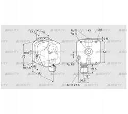 DG 50UG-3 (84447370) Датчик-реле давления газа Kromschroder