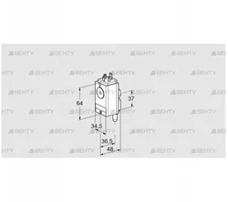 DG 40VC4-5W (84448880) Датчик-реле давления газа Kromschroder