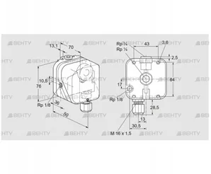 DG 6UG-3K2 (84447277) Датчик-реле давления газа Kromschroder