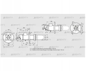 BIC 100HBL-100/135-(49)E (84033122) Газовая горелка Kromschroder