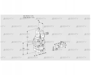 VAD240R/NWSR-50A (88023979) Газовый клапан с регулятором давления Kromschroder