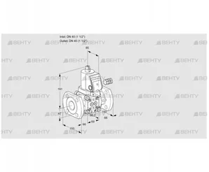 VAS240F/NKSR (88004870) Газовый клапан Kromschroder