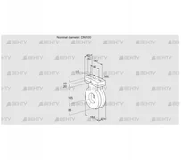 BVA100Z05V (88302005) Дроссельная заслонка Kromschroder