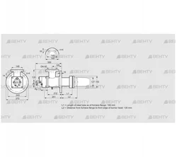 BIC 125HM-100/135-(16)E (84034022) Газовая горелка Kromschroder