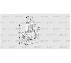 VCS665F05NLQSR3E/PPPP/PPPP (88204636) Сдвоенный газовый клапан Kromschroder