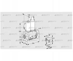 VCS8T100A05NLQSLE/PPPP/3-P4 (88205379) Сдвоенный газовый клапан Kromschroder