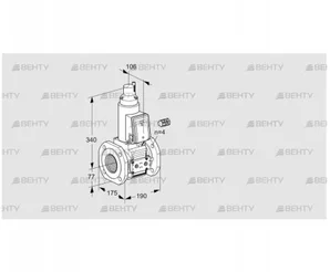 VAS665F05LQ3E/PP/PP (88202713) Газовый клапан Kromschroder