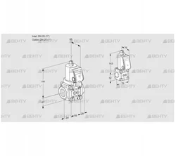 VAS2T25N/25N05NQGR/PP/BS (88104292) Газовый клапан Kromschroder