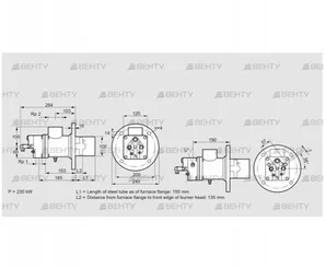 BIO 100KB-150/135-(41E)E (84099965) Газовая горелка Kromschroder