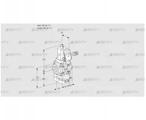 VAG125R/NWSRAN (88012445) Газовый клапан с регулятором соотношения Kromschroder