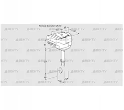 IBH40Z01A/20-15W3E (88303027) Дроссельная заслонка Kromschroder