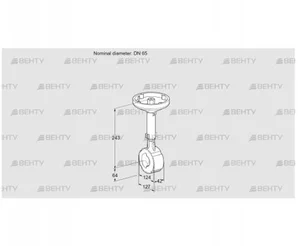 BVH65W01A (88300173) Дроссельная заслонка Kromschroder