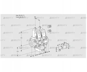 VCH2E25R/25R05NHEVQSR3/2--2/MMMM (88106731) Клапан с регулятором расхода Kromschroder