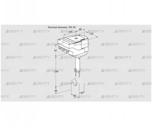 IBH40Z01A/20-30W3T (88301402) Дроссельная заслонка Kromschroder