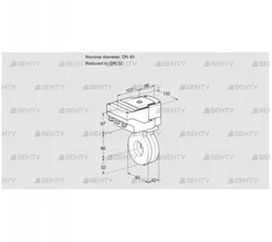 IBA40/32Z05/20-60W3E (88301568) Дроссельная заслонка Kromschroder