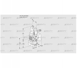 VAV3-/50F/NWSRAK (88030926) Газовый клапан с регулятором соотношения Kromschroder