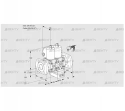 VCH3E50F/50F05NHEWL/PPPP/PPPP (88105996) Клапан с регулятором расхода Kromschroder