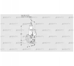 VAS1T15/-N/LQ (88028084) Газовый клапан Kromschroder