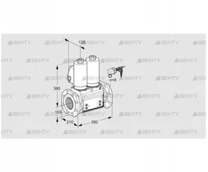 VCS8100F05NNWSLB/PPPP/PPPP (88207323) Сдвоенный газовый клапан Kromschroder