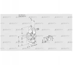 VAD350R/NW-100A (88012893) Газовый клапан с регулятором давления Kromschroder