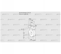 BVG125/100Z05H (88300849) Дроссельная заслонка Kromschroder