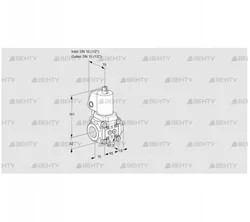 VAS1T15N/NKSL (88011693) Газовый клапан Kromschroder