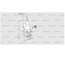 VAS125R/LKGL (88033940) Газовый клапан Kromschroder