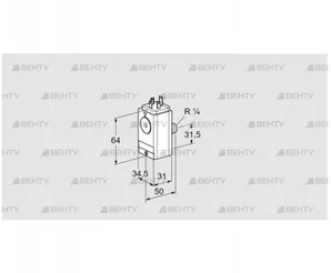 DG 60VC8D-5W (84448270) Датчик-реле давления газа Kromschroder