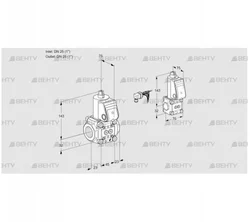 VAS1E25R/25R05NWR/PP/BS (88107253) Газовый клапан Kromschroder