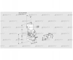 VAG1-/25R/NWSLAE (88034685) Газовый клапан с регулятором соотношения Kromschroder