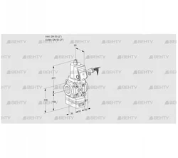 VAV350R/NWSRAK (88018910) Газовый клапан с регулятором соотношения Kromschroder