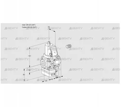 VAH1E20R/20R05HEVQSR/PP/PP (88107106) Клапан с регулятором расхода Kromschroder