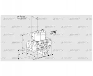 VCG3E50F/50R05NGEVWL/PPPP/PPPP (88107527) Клапан с регулятором соотношения Kromschroder